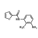 结构式 CAS# 900636-13-7, N-(3-氨基-2-甲基苯基)-2-糠酰胺
