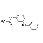 structure of CAS# 900711-15-1, N-(3-Acetamidophenyl)-3-chloropropanamide;MFCD01213667;N-[3-(acetylamino)phenyl]-3-chloropropanamide;propanamide, N-[3-(acetylamino)phenyl]-3-chloro-