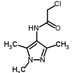 结构式 CAS# 90153-58-5, 2-氯-N-(1,3,5-三甲基-1H-吡唑-4-基)乙酰胺