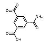 结构式 CAS# 90196-48-8, 3-氨基甲酰-5-硝基苯甲酸