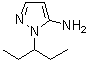 结构式 CAS# 90206-24-9, 1-(3-戊烷基)-1H-吡唑-5-胺