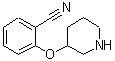 structure of CAS# 902836-51-5, 2-(3-Piperidinyloxy)benzonitrile;2-(3-Piperidinyloxy)benzonitrile;2-(3-piperidyloxy)benzenecarbonitrile;2-(Piperidin-3-Yl-Oxy)-Benzonitrile