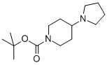 structure of CAS# 902837-26-7, 4-(1-Pyrrolidinyl)-1-Piperidinecarboxylic Acid 1,1-Dimethylethyl Ester;1-Piperidinecarboxylic Acid, 4-(1-Pyrrolidinyl)-, 1,1-Dimethylethyl Ester;4-(1-Pyrrolidinyl)-1-Piperidinecarboxylicacid 1,1-Dimethylethyl Ester;1-Boc-4-Pyrrolidin-1-Yl-Piperidine