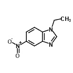structure of CAS# 90349-15-8, 1-Ethyl-5-nitro-1H-benzimidazole;1-ETHYL-5-NITRO-1H-BENZO[D]IMIDAZOLE;1-ethyl-5-nitrobenzimidazole;1H-Benzimidazole,1-ethyl-5-nitro-