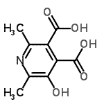 CAS 登录号：90564-35-5， 5-羟基-2,6-二甲基-3,4-吡啶二甲酸