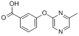 structure of CAS# 906352-96-3, 3-[(6-Methyl-2-Pyrazinyl)Oxy]-Benzoic Acid