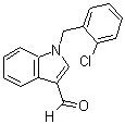 结构式 CAS# 90815-00-2, 1-(2-氯苄基)-1H-吲哚-3-甲醛