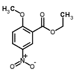 structure of CAS# 90923-08-3, Ethyl 2-methoxy-5-nitrobenzoate;ethyl 2-methoxy-5-nitrobenzoate;TL8005830