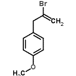 结构式 CAS# 90968-62-0, 1-(2-溴-2-丙烯-1-基)-4-甲氧基苯