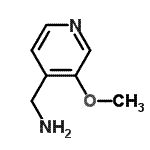 结构式 CAS# 909895-75-6, 1-(3-甲氧基-4-吡啶基)甲胺