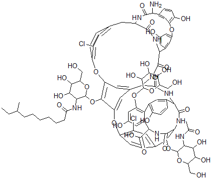 结构式 CAS# 91032-37-0, 替考拉宁 A2-4