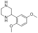 structure of CAS# 910444-68-7, 2-(2,5-Dimethoxyphenyl)-Piperazine;2-(2,5-DIMETHOXYPHENYL)PIPERAZINE