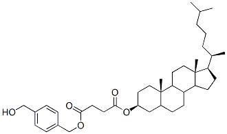 CAS#: 91177-68-3， 4-(Hydroxymethyl)Benzyl-3beta-Cholestanyl Succinate