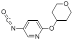 结构式 CAS# 912569-54-1, 5-异氰酸-2-[(四氢-2H-吡喃-4-基)氧基]-吡啶