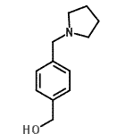 结构式 CAS# 91271-60-2, [4-(1-吡咯烷基甲基)苯基]甲醇