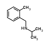 structure of CAS# 91338-98-6, N-(o-tolylmethyl)propan-2-amine;Isopropyl-(2-methyl-benzyl)-amine