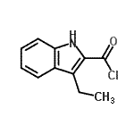 CAS 登录号：91348-90-2， 3-乙基-1H-吲哚-2-甲酰氯