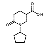 CAS 登录号：915922-35-9， 1-环戊基-6-氧代-3-哌啶羧酸