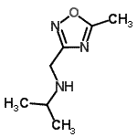 structure of CAS# 915924-63-9, N-[(5-Methyl-1,2,4-oxadiazol-3-yl)methyl]-2-propanamine;[(5-methyl(1,2,4-oxadiazol-3-yl))methyl](methylethyl)amine;MFCD08691561