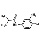 structure of CAS# 916813-19-9, N-(3-Amino-4-chlorophenyl)-2-methylpropanamide;MFCD09047252;N-(3-amino-4-chlorophenyl)-2-methylpropanamide;N-(3-amino-4-chlorophenyl)isobutyramide