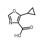 CAS 登录号：917828-31-0， 5-环丙基-1,3-恶唑-4-羧酸