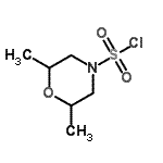 structure of CAS# 919026-20-3, 2,6-Dimethyl-4-morpholinesulfonyl chloride;(2,6-dimethylmorpholin-4-yl)chlorosulfone;2,6-dimethyl-4-morpholinesulfonyl chloride;2,6-Dimethyl-morpholine-4-sulfonyl chloride
