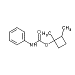 CAS 登录号：92040-82-9， 1,2-二甲基环丁基苯基氨基甲酸酯