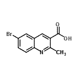 structure of CAS# 92513-39-8, 6-Bromo-2-methyl-3-quinolinecarboxylic acid