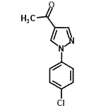 结构式 CAS# 925580-76-3, 1-[1-(4-氯苯基)-1H-吡唑-4-基]乙酮