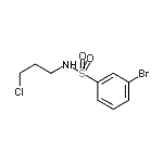 structure of CAS# 929000-46-4, 3-Bromo-N-(3-chloropropyl)benzenesulfonamide;3-Bromo-N-(3-chloropropyl)benzenesulfonamide;3-Bromo-N-(3-chloropropyl)benzenesulphonamide 97%