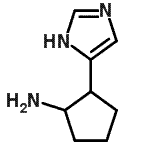 CAS 登录号：929102-06-7， 2-(1H-咪唑-5-基)环戊烷胺