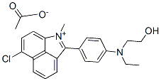 CAS 登录号：92952-73-3， 6-氯-2-[4-[乙基(2-羟基乙基)氨基]苯基]-1-甲基苯并[cd]吲哚鎓醋酸盐