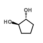 structure of CAS# 930-46-1, (1R,2R)-1,2-Cyclopentanediol;(?)-trans-1,2-Cyclopentanediol;(±)-trans-1,2-Cyclopentanediol;(±)-trans-1,2-Cyclopentanediol