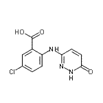 CAS 登录号：930295-15-1， 5-氯-2-[(6-氧代-1H-哒嗪-3-基)氨基]苯甲酸