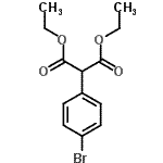 structure of CAS# 93139-85-6, Diethyl (4-bromophenyl)malonate;2-(4-BROMOPHENYL)-PROPANEDIOICACID,1,3-DIETHYLESTER;Diethyl 4-bromophenylmalonate
