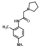 结构式 CAS# 933735-22-9, N-(4-氨基-2-甲基苯基)-2-(1-吡咯烷基)乙酰胺