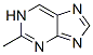 structure of CAS# 934-23-6, 2-Methyl-1H-purine;1H-Purine, 2-Methyl-;2-Methylpurine;Purine, 2-Methyl-