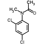 结构式 CAS# 93646-27-6, N-(2,4-二氯苯基)-N-甲基乙酰胺