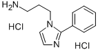 structure of CAS# 93668-45-2, 2-Phenyl-1H-Imidazole-1-Propanamine Hydrochloride (1:2);[3-(2-PHENYL-1H-IMIDAZOL-1-YL)PROPYL]AMINE DIHYDROCHLORIDE;3-(2-PHENYL-IMIDAZOL-1-YL)-PROPYLAMINE DIHYDROCHLORIDE