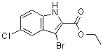 CAS#: 93704-68-8， Ethyl 3-bromo-5-chloro-1H-indole-2-carboxylate