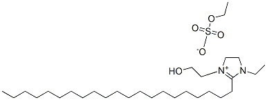 CAS 登录号：93762-30-2， 1-乙基-2-二十一烷基-4,5-二氢-3-(2-羟基乙基)-1H-咪唑鎓硫酸乙酯盐