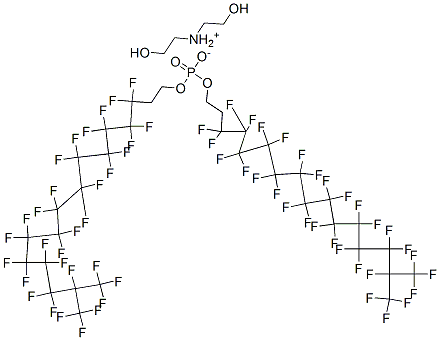 CAS 登录号：93776-30-8， 二(2-羟基乙基)铵二(3,3,4,4,5,5,6,6,7,7,8,8,9,9,10,10,11,11,12,12,13,13,14,14,15,16,16,16-二十八氟-15-(三氟甲基)十六烷基)磷酸酯盐