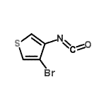 结构式 CAS# 937795-88-5, 3-溴-4-异氰酸噻吩