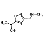 structure of CAS# 938459-06-4, 1-(5-Isopropyl-1,2,4-oxadiazol-3-yl)-N-methylmethanamine;1-(5-isopropyl-1,2,4-oxadiazol-3-yl)-N-methylmethanamine;MFCD09055314