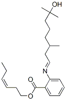 CAS 登录号：93940-31-9， (Z)-3-己烯基 2-[(7-羟基-3,7-二甲基辛亚基)氨基]苯甲酸酯