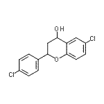 CAS 登录号：93962-65-3， 6-氯-2-(4-氯苯基)-4-色满醇