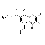structure of CAS# 93969-13-2, Ethyl 6,7,8-trifluoro-1-(2-fluoroethyl)-4-oxo-1,4-dihydro-3-quinolinecarboxylate;1-(2-FLUO<wbr>ROETHYL)-<wbr>6,7,8-TRI<wbr>FLUORO-1,<wbr>4-DIHYDRO<wbr>-4-OXOQUI<wbr>NOLINE-3-<wbr>CARBOXYLI<wbr>CACID ETH<wbr>YL ESTER;6,7,8-Tri<wbr>fluoro-1-<wbr>(2-fluoro<wbr>-ethyl)-4<wbr>-oxo-1,4-<wbr>dihydro-q<wbr>uinoline-<wbr>3-carboxy<wbr>lic acid <wbr>ethyl est<wbr>er;ethyl 6,7<wbr>,8-triflu<wbr>oro-1-(2-<wbr>fluoroeth<wbr>yl)-4-oxo<wbr>-1,4-dihy<wbr>droquinol<wbr>ine-3-car<wbr>boxylate