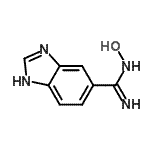 structure of CAS# 939999-63-0, N-Hydroxy-1H-benzimidazole-5-carboximidamide;MFCD13188575;N'-hydroxy-1H-benzimidazole-5-carboximidamide;N-hydroxy-1H-benzo[d]imidazole-6-carboximidamide