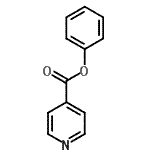 structure of CAS# 94-00-8, Phenyl isonicotinate;ISONICOTINICACIDPHENYLESTER;Phenyl isonicotinate #