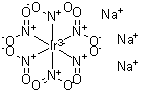 结构式 CAS# 94022-51-2, 六(亚硝酸)铱酸三钠盐